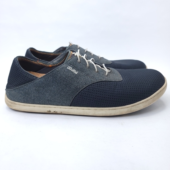 OluKai Nohea Moku Men\'s Size 13 M Black Gray Casual Classic Shoes Sneakers